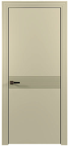 Дверь Tramonto Moderno Серо-оливковая эмаль (RAL 7032) без стекла