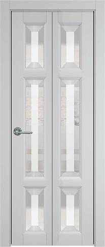 Дверь Siena Книжка Porta&nbsp;Classic Серая эмаль (RAL 7047) со стеклом