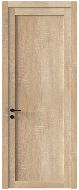 Межкомнатная дверь Tivoli З-4, Без стекла (ДГ), цвет - Дуб сонома светлый