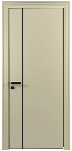 Дверь Piazza Moderno Серо-оливковая эмаль (RAL 7032) без стекла