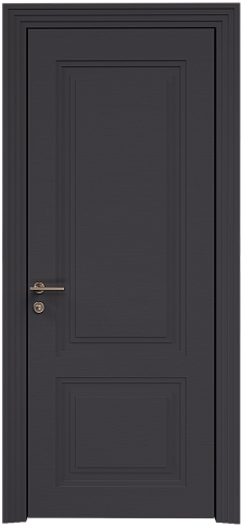 Дверь Dinastia Neo Classic Scalino Черная эмаль по шпону (RAL 9004) без стекла