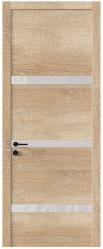 Дверь Tivoli / Тиволи Г-4 Дуб сонома светлый со стеклом