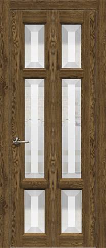Дверь Siena Porta Classic / Сиена Порта Классик Книжка Дуб коньяк со стеклом