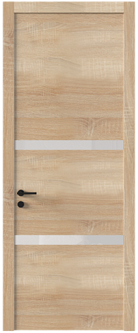 Дверь Tivoli / Тиволи В-4 Дуб сонома светлый со стеклом