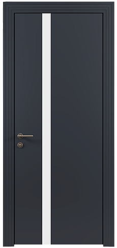 Дверь Tivoli Д-1 Графитово-серая эмаль (RAL 7024) без стекла