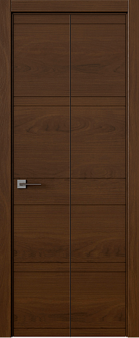 Дверь Tivoli Е-2 Книжка Итальянский орех без стекла
