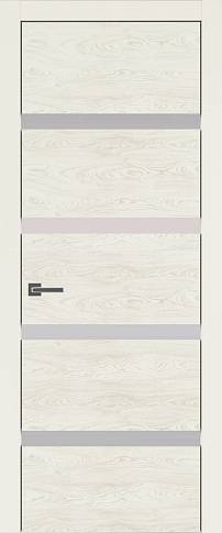 Дверь Tivoli Д-4 Жемчужная эмаль по шпону (RAL 1013) без стекла