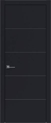Дверь Tivoli Д-2 Черная эмаль (RAL 9004) без стекла