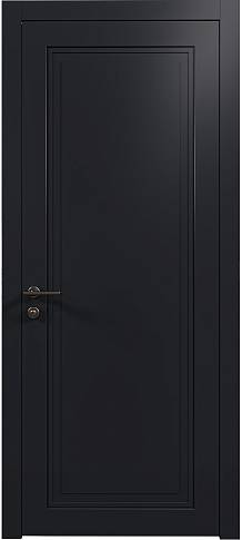 Дверь Domenica Neo Classic / Доменика Нео Классик Черная эмаль (RAL 9004) без стекла