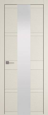 Дверь Tivoli Ж-2 Жемчужная эмаль-эмаль по шпону (RAL 1013) со стеклом