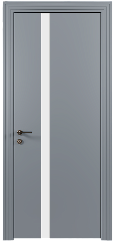 Дверь Tivoli Д-1 Серебристо-серая эмаль (RAL 7045) без стекла