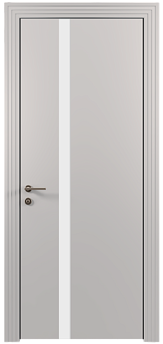 Дверь Tivoli Д-1 Серая эмаль (RAL 7047) без стекла