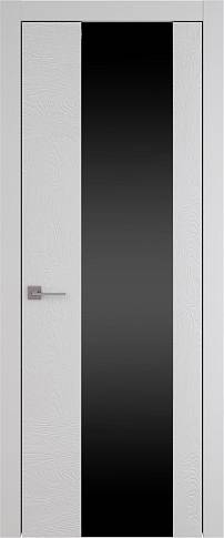 Дверь Tivoli Е-1 Серая эмаль по шпону (RAL 7047) со стеклом