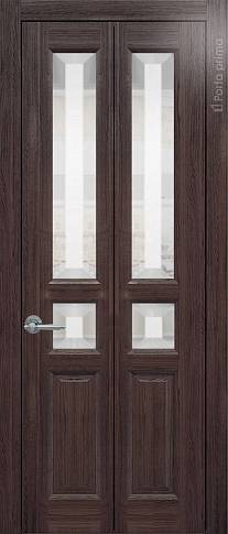 Дверь Imperia-R Книжка Porta Classic Венге Нуар со стеклом