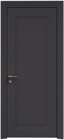 Дверь Domenica Neo Classic Scalino Черная эмаль по шпону (RAL 9004) без стекла