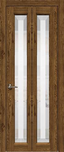 Дверь Domenica Porta Classic / Доменика Порта Классик Книжка Дуб коньяк со стеклом
