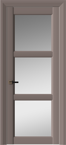 Дверь Milano Neo Classic Decoro Теплый Серый эмаль (RAL 040-60-05) со стеклом