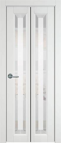 Дверь Domenica Книжка Porta&nbsp;Classic Белая эмаль (RAL 9003) со стеклом