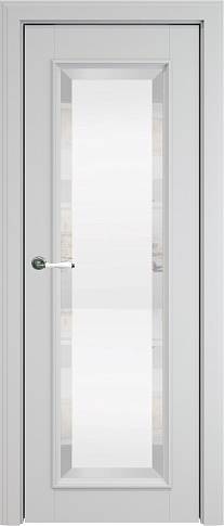 Дверь Domenica Porta Classic LUX / Доменика Порта Классик Люкс Серая эмаль (RAL 7047) со стеклом