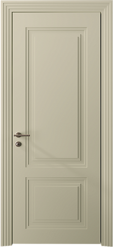 Дверь Dinastia Neo Classic Scalino Серо-оливковая эмаль (RAL 7032) без стекла