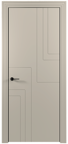 Дверь Futuro Moderno Жемчужная эмаль (RAL 1013) без стекла
