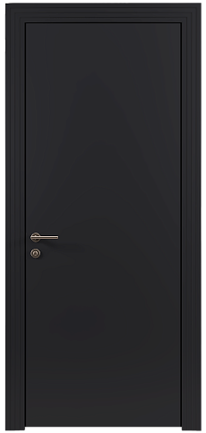 Дверь Tivoli А-1 Черная эмаль (RAL 9004) без стекла