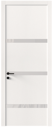 Дверь Tivoli / Тиволи Г-4 Белоснежная мягкая шагрень со стеклом