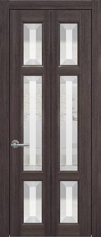 Дверь Siena Porta Classic / Сиена Порта Классик Книжка Венге Нуар со стеклом