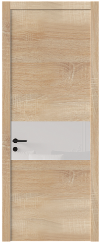 Дверь Tivoli / Тиволи Е-4 Дуб сонома светлый со стеклом