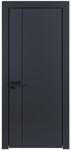 Дверь Piazza Moderno Графитово-серая эмаль (RAL 7024) без стекла