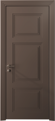 Дверь Siena Neo Classic Scalino / Сиена Нео Классик Скалино Коричневый Тик эмаль (RAL 050-50-10) без стекла